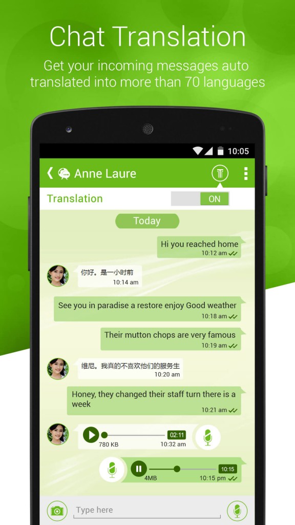 Eradicating Language Barrier through Neeo Chat Translation Messenger